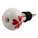 Red Heart Ceramic Wine Stopper (Pack Of One Piece)